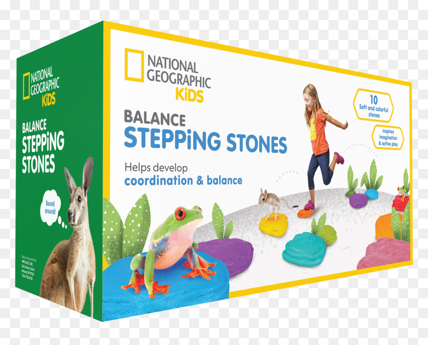 Obstacle Course Balance Stepping Stones - National Geographic Stepping Stones, HD Png Download - stepping stone png
