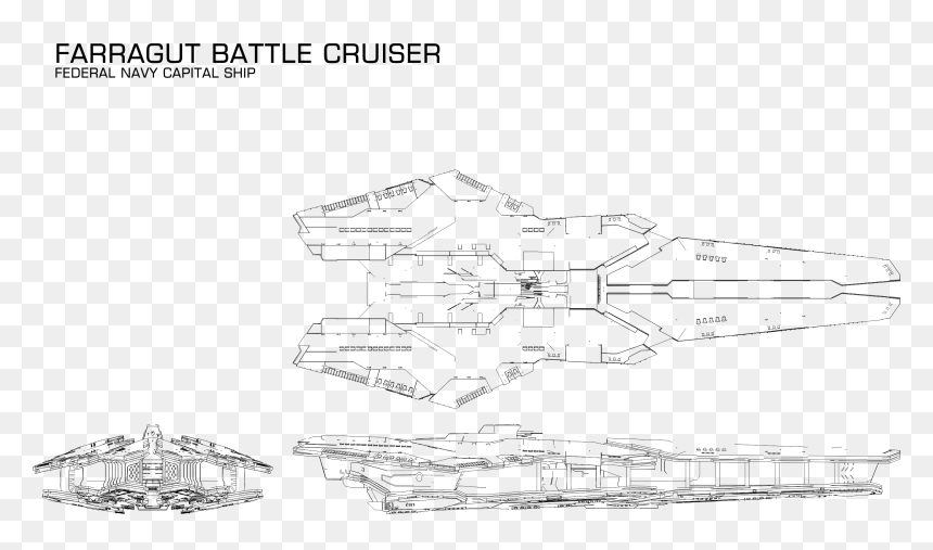 Farragut Battle Cruiser Art, HD Png Download - elite dangerous png