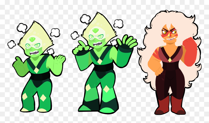 Steven Universe Peridot & Jasper - Steven Universe Peridot Vs Jasper, HD Png Download - steven universe peridot png