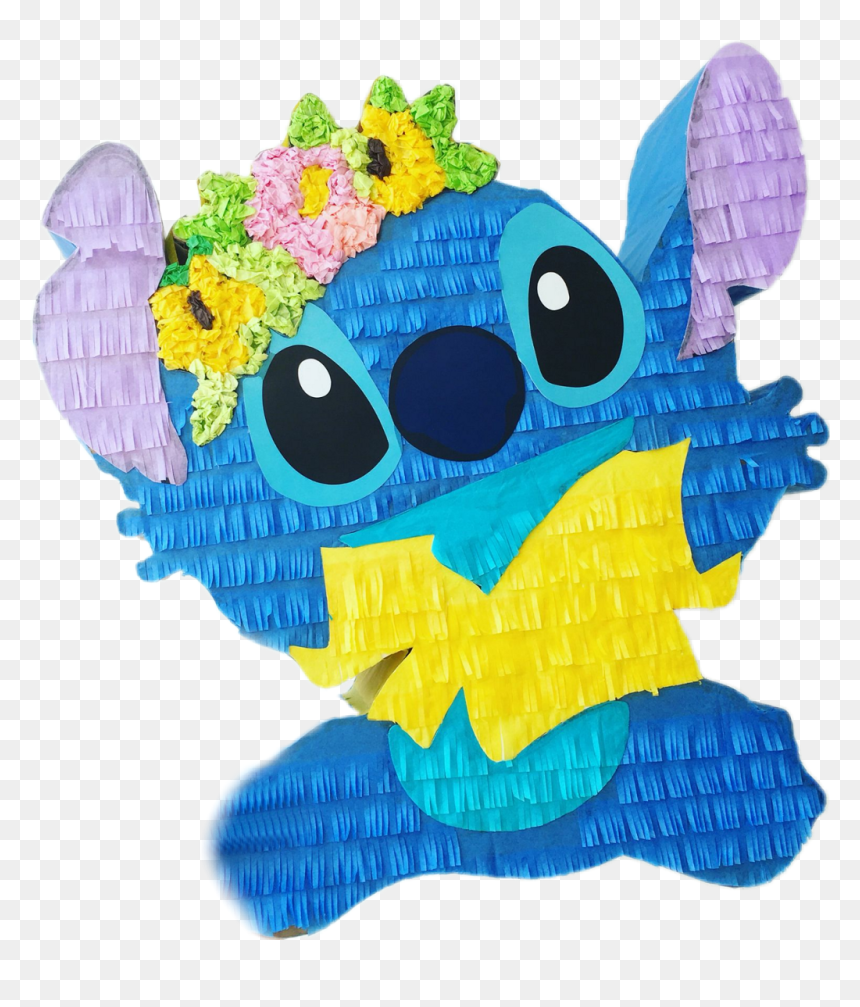 Scpinata Pinata Cute Kawaii Blue Stitch Lilo&stich - Kawaii Pinata Png, Transparent Png - piñata png
