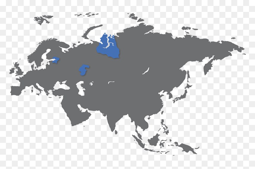 World Globe Mapa Polityczna Map Free Transparent Image - Png Map Of Asia, Png Download - mapa png