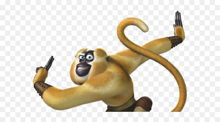 Clipart Panda Kung Fu Panda - Kung Fu Panda Monkey Png, Transparent Png - kung fu png