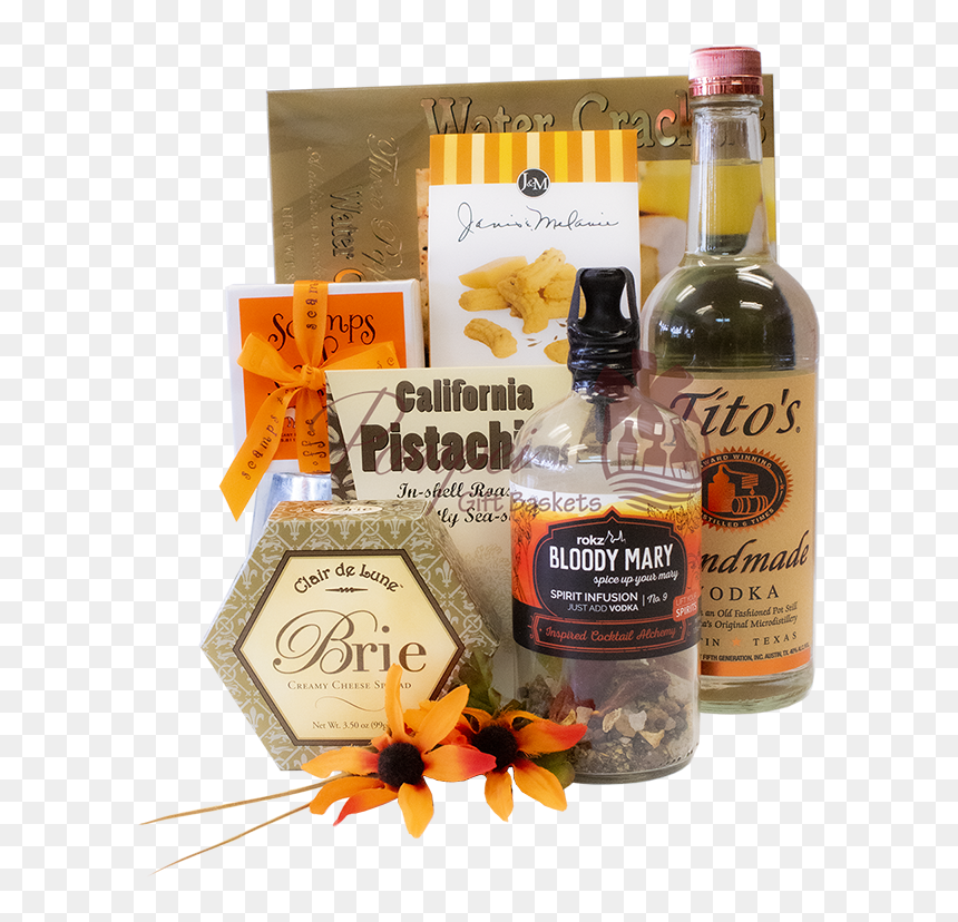 Tipsy Titos Bloody Mary Gift Basket, Titos Gift Basket, - Tito's Vodka, HD Png Download - tito's vodka png