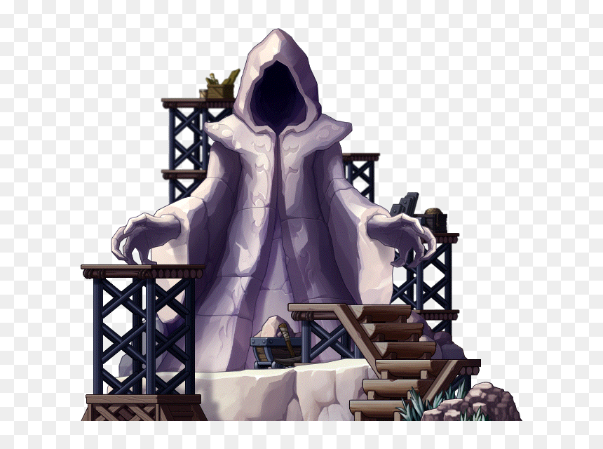 Statue Of The Black Mage - Black Mage In Maple, HD Png Download - black mage png