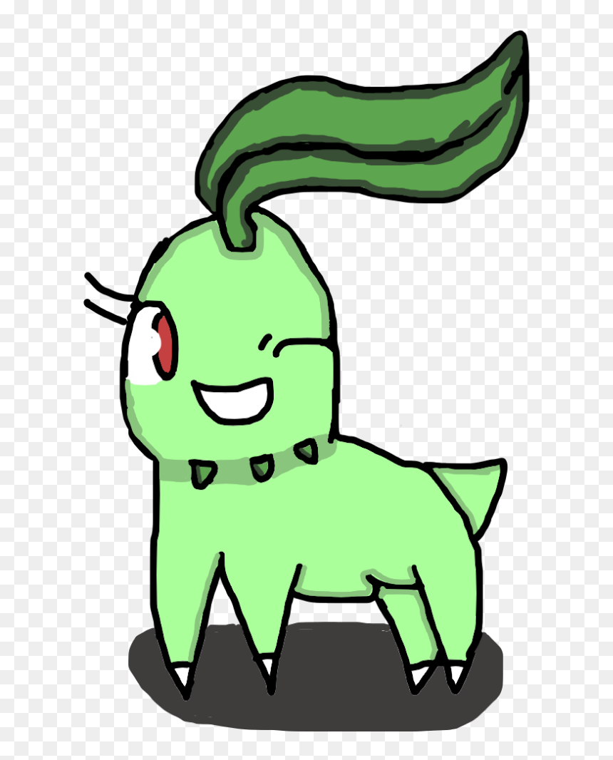 Chikorita Pokemon Pokemon Chikorita My Art Old Art, HD Png Download - chikorita png