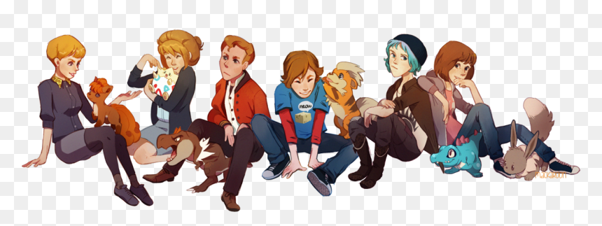 Totodile And Eevee, HD Png Download - life is strange png