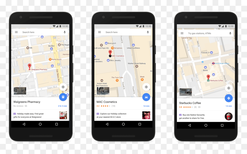 Maps Ads Promoted Places - Google Maps Pins Mobile, HD Png Download - walgreens png