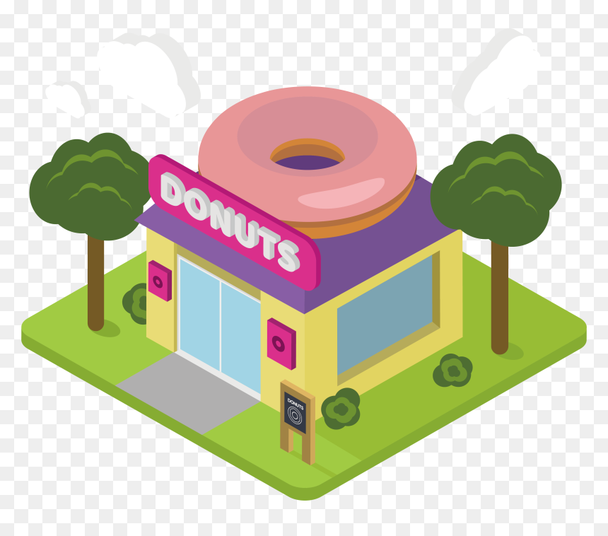 Cooking Transparent Toy - Donut Shop Pictures Cartoon, HD Png Download - cooking mama png