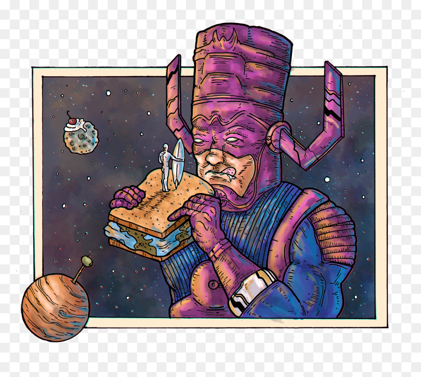 Cartoon, HD Png Download - galactus png