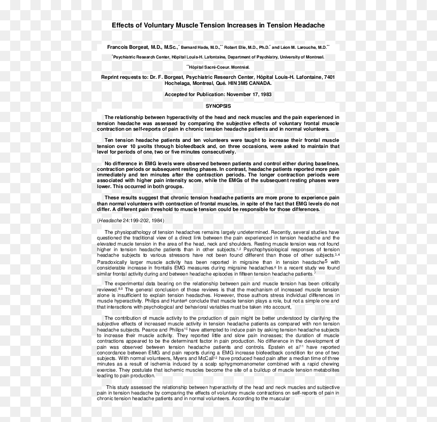 Document, HD Png Download - headache png