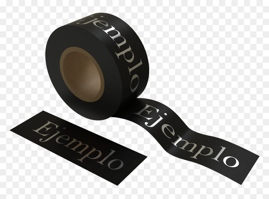 Marquillas Para Ropa Negra, HD Png Download - cinta dorada png