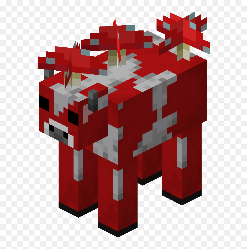 Mooshroom Best Animals To Farm Minecraft - Minecraft Mooshroom Png, Transparent Png - minecraft sheep png