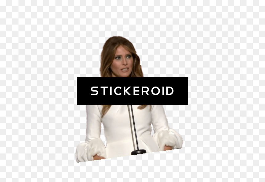 Melania Trump Speaking , Png Download - Bathroom Scale, Transparent Png - melania trump png