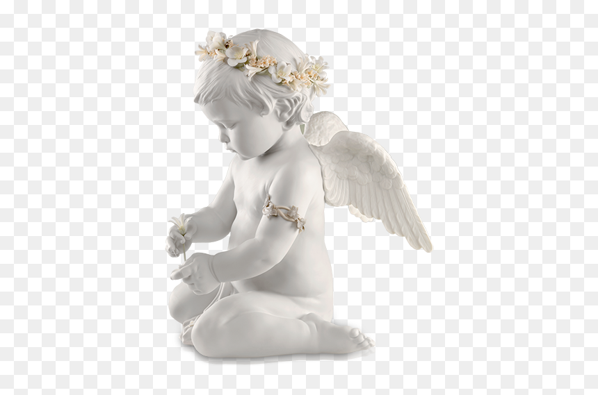 Cupid Statue Png Transparent - Lladro Cherub Of Love, Png Download - cherub png