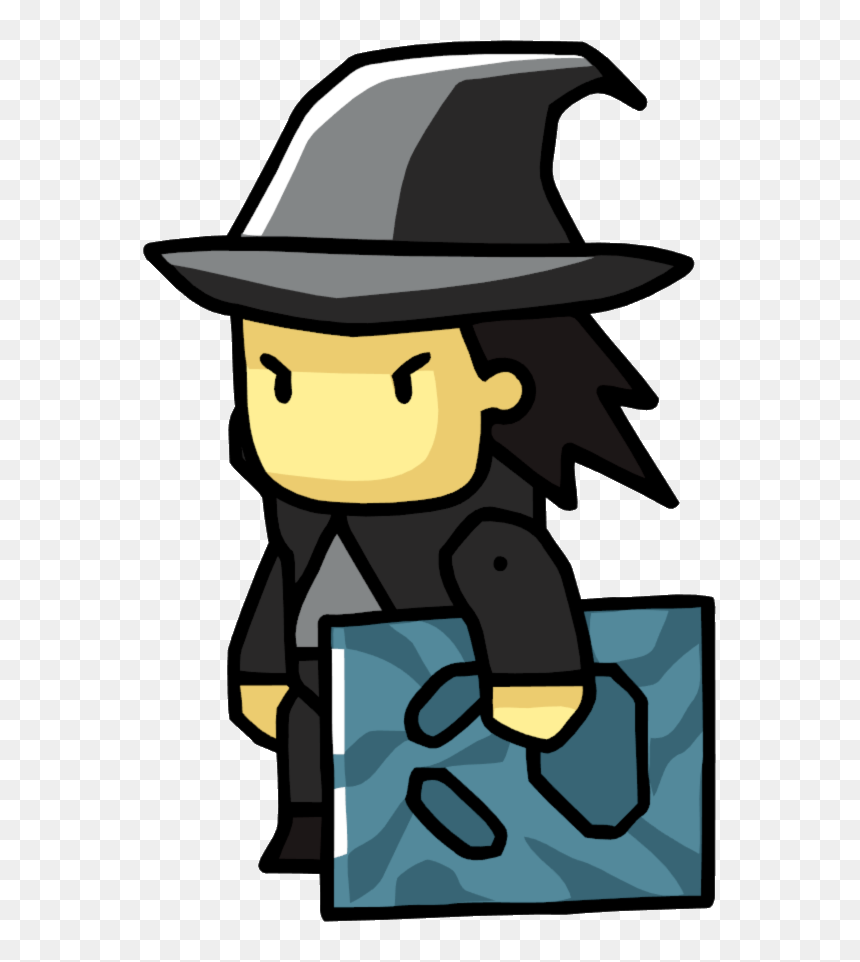 Category Magic Scribblenauts Wiki - Mage Scribblenauts, HD Png Download - black mage png