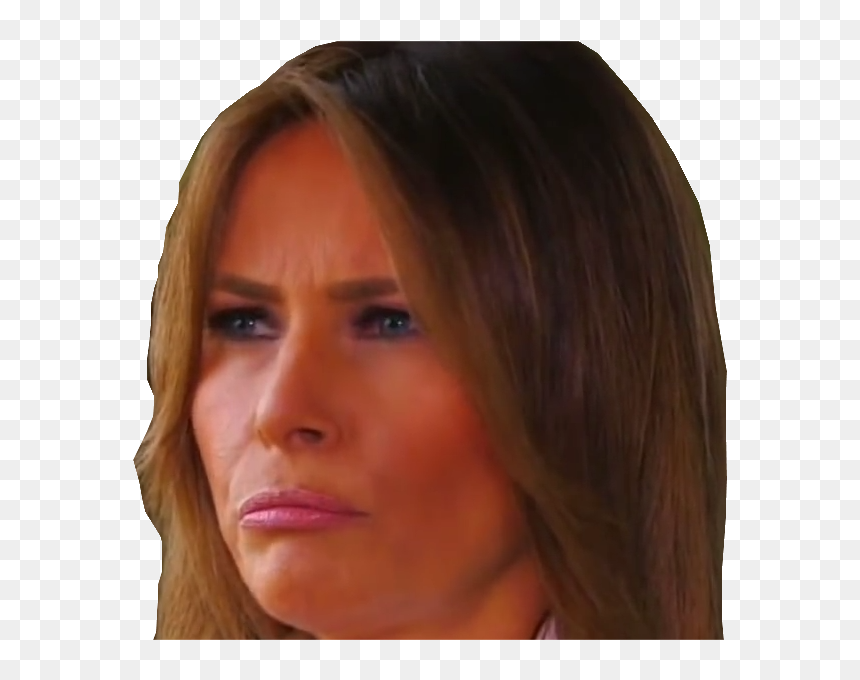 Sticker Politic Melania Trump Triste - Melania Trump Close Up, HD Png Download - melania trump png