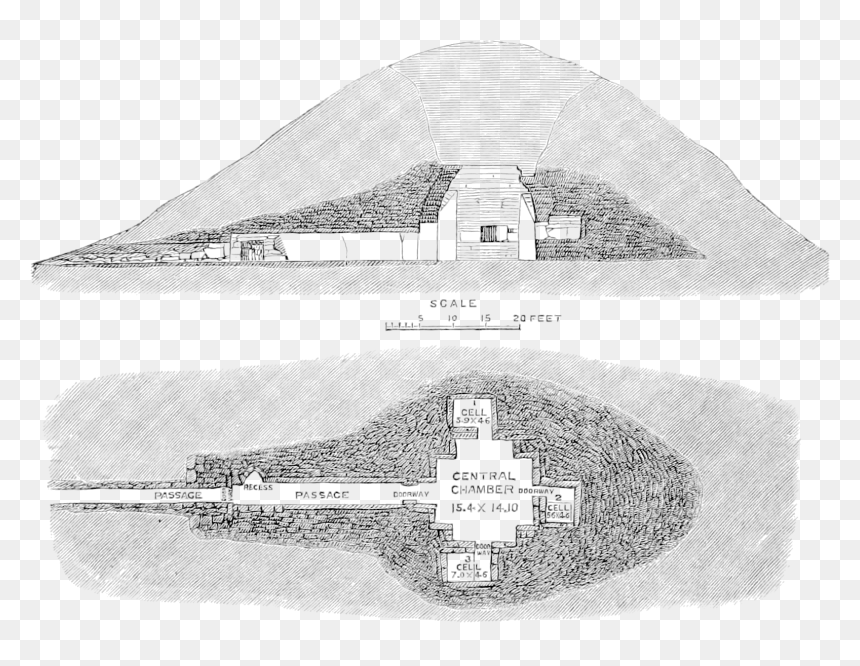 Rude Stone Monuments 0272 - Maeshowe Drawing, HD Png Download - doorway png