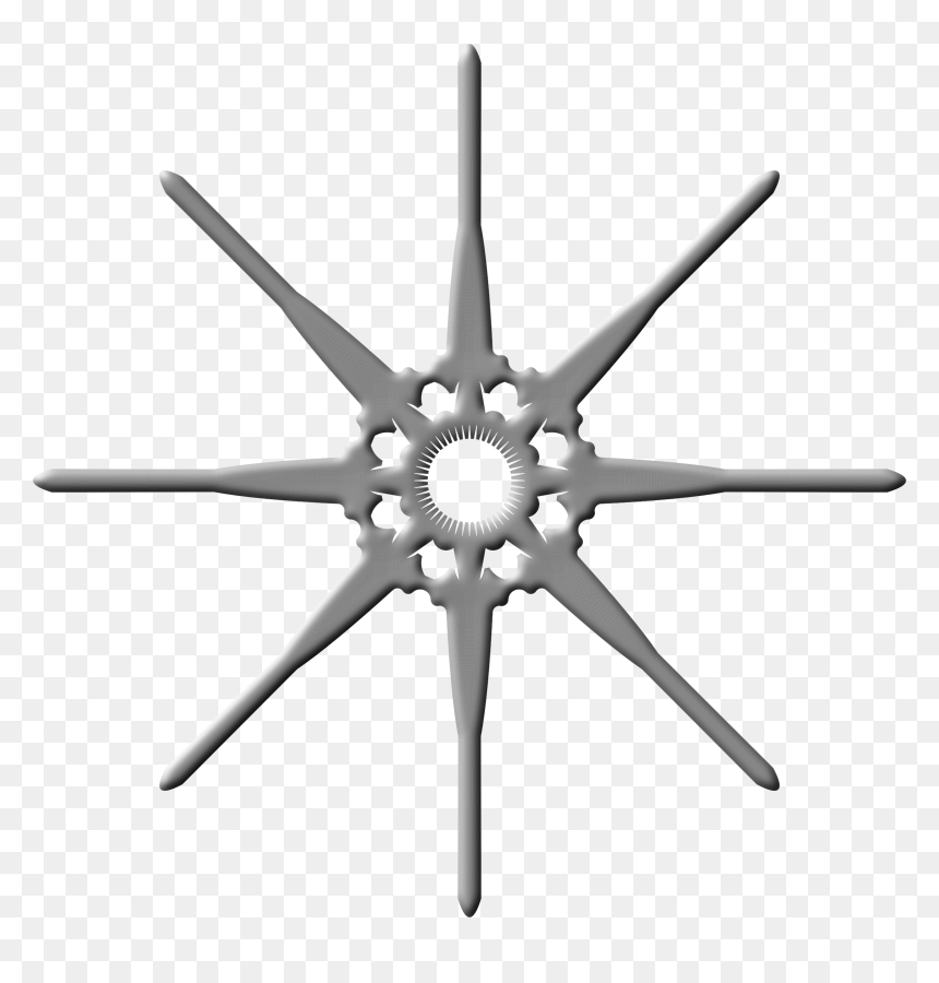 A Sword Star Clip Arts - Cross And Dharma Wheel, HD Png Download - iron sword png
