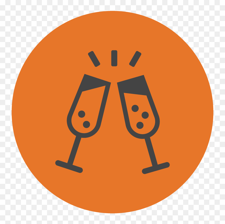 Champagne Icon Png, Transparent Png - dinner icon png