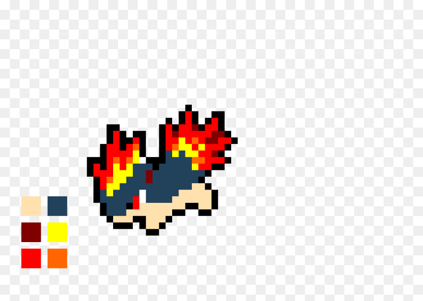 Quilava Pixel Art , Png Download - Quillava Pixel Art, Transparent Png - quilava png