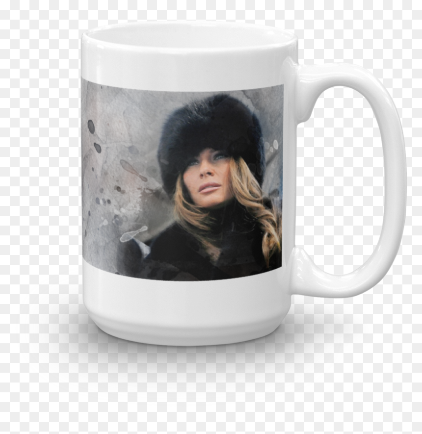 Elegant First Lady Melania Trump Coffee Mug - Beer Stein, HD Png Download - melania trump png