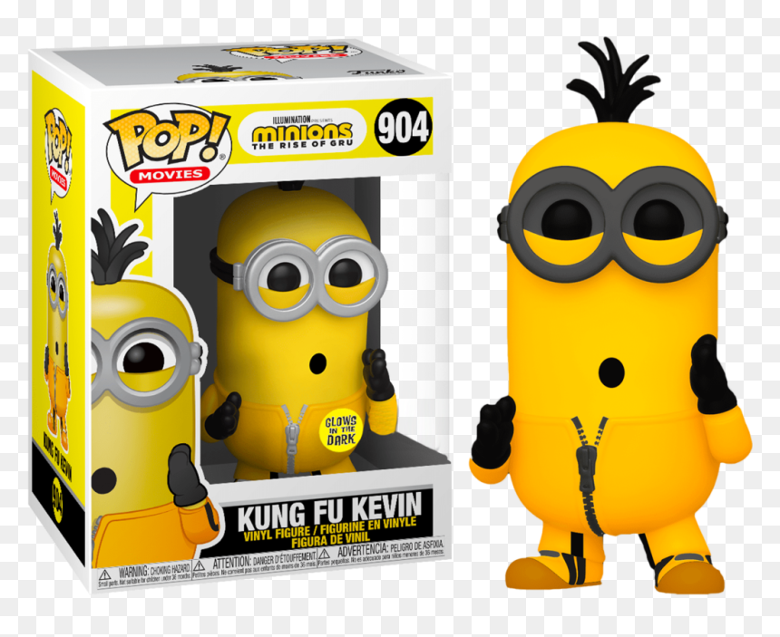 Kevin Kung Fu Glow Us Exclusive Pop Vinly [rs] - Minions The Rise Of Gru Funko, HD Png Download - kung fu png