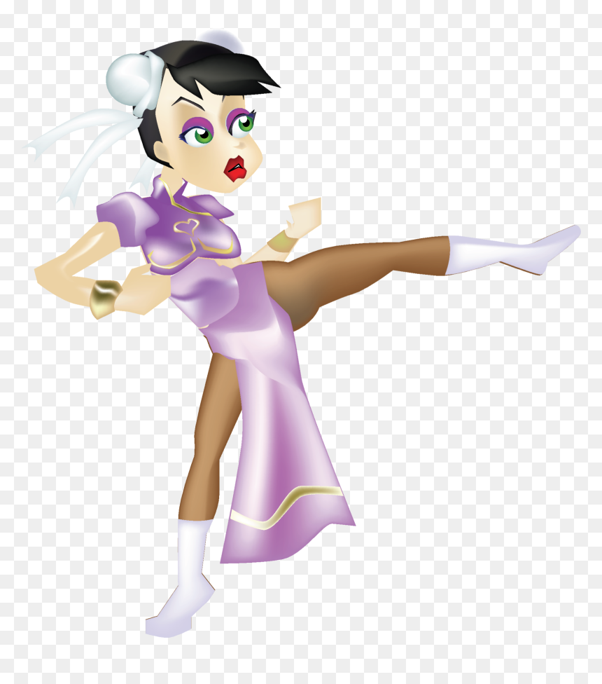 Female Martial Artist Kung Fu Kick Clip Arts - Martial Arts, HD Png Download - kung fu png