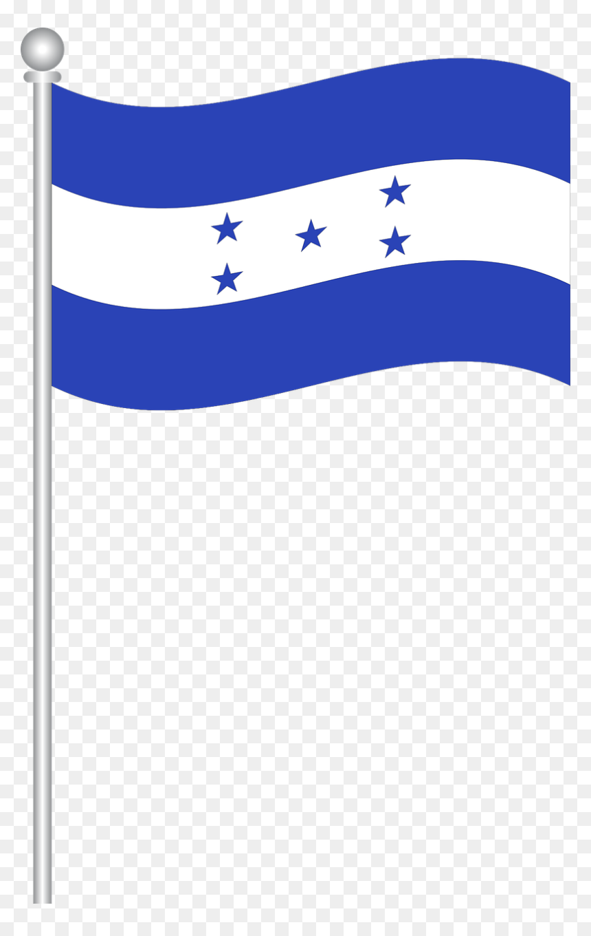 Dibujos De La Bandera De Honduras, HD Png Download - honduras flag png