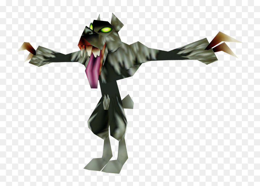 Download Zip Archive - Legend Of Zelda Ocarina Of Time Wolfos, HD Png Download - ocarina of time png