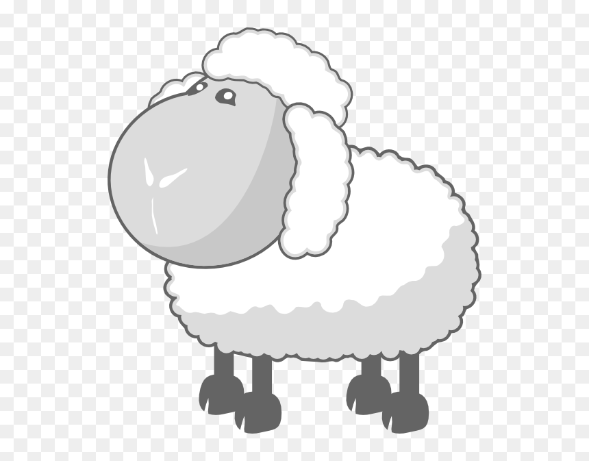 Sheep In Gray Clip Art At Clkercom Vector Clip Art - Sheep Clip Art, HD Png Download - minecraft sheep png