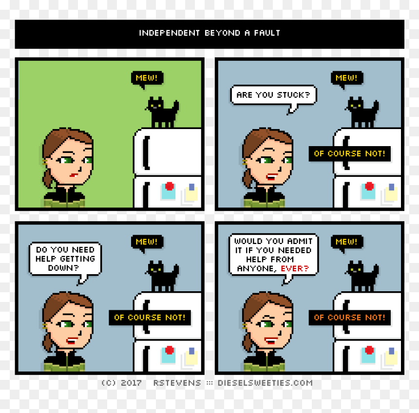 Lil Sis, John Stamos Kitten, On Top Of Refrigerator, - Cartoon, HD Png Download - john stamos png