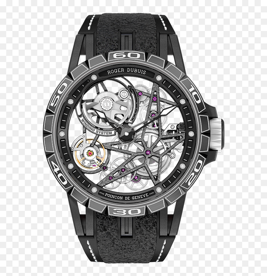 Excalibur Spider Pirelli Automatic Skeleton - Roger Dubuis Excalibur Spider Pirelli, HD Png Download - excalibur png