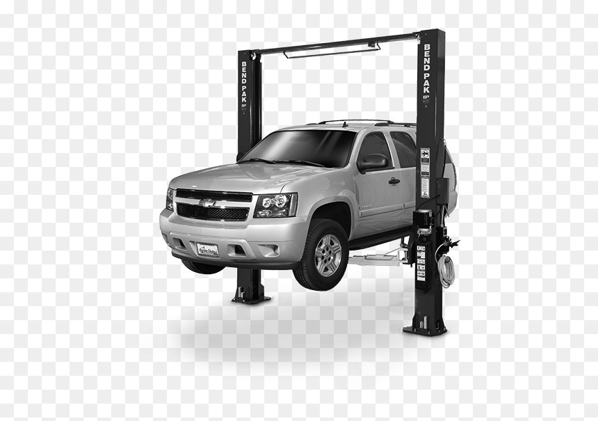 Two-post Car Lift - Bendpak 2 Post Lift, HD Png Download - lifted truck png