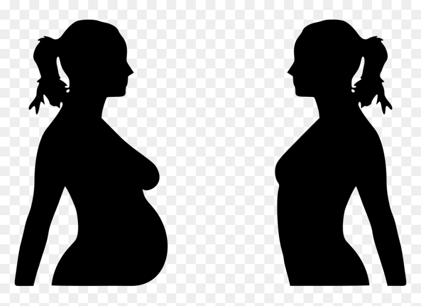 Pregnant And Non Pregnant Woman, HD Png Download - pill shape png