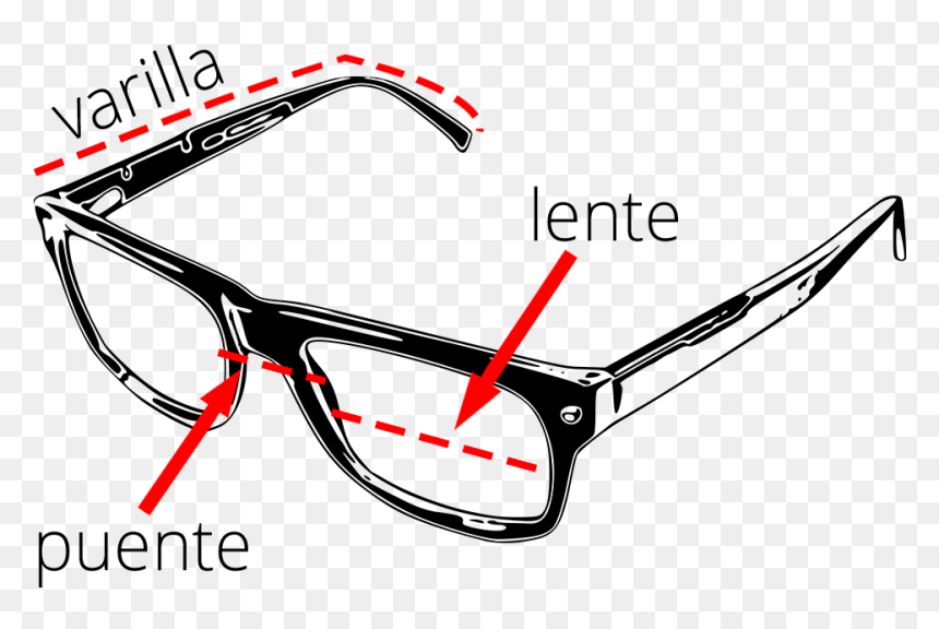 Medidas Gafas - Eyeglasses Vector, HD Png Download - gafas png