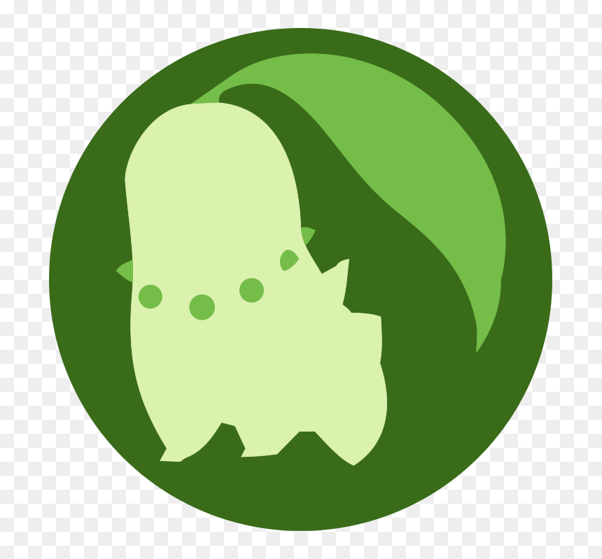 Chikorita Minimalist, HD Png Download - chikorita png