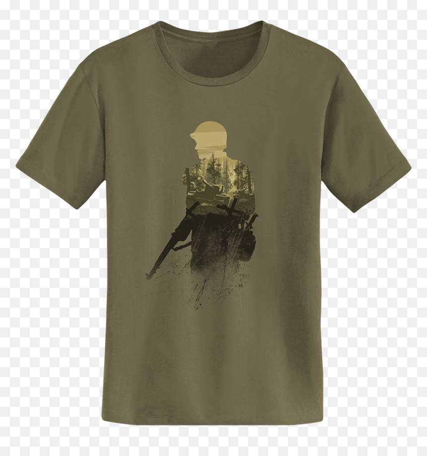 Soldier Woods Tee - Active Shirt, HD Png Download - call of duty wwii png