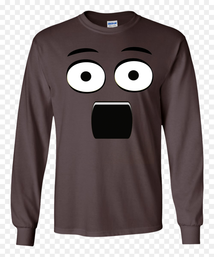 Emoji T-shirt With A Surprised Face And Open Mouth - Seth's Bike Hacks Taco Shirt, HD Png Download - surprise emoji png