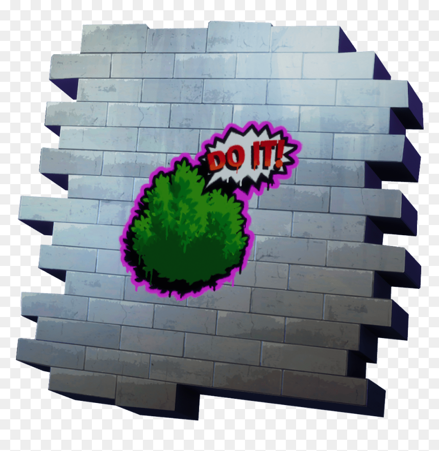 Do It Png - Fortnite Do It Spray, Transparent Png - fortnite bush png