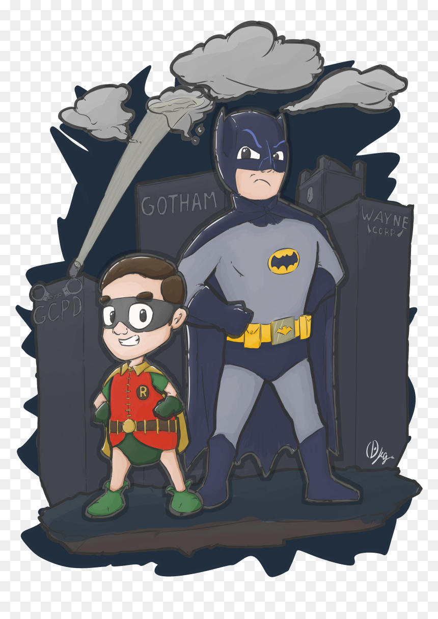 Batman And Robin - Cartoon, HD Png Download - batman and robin png