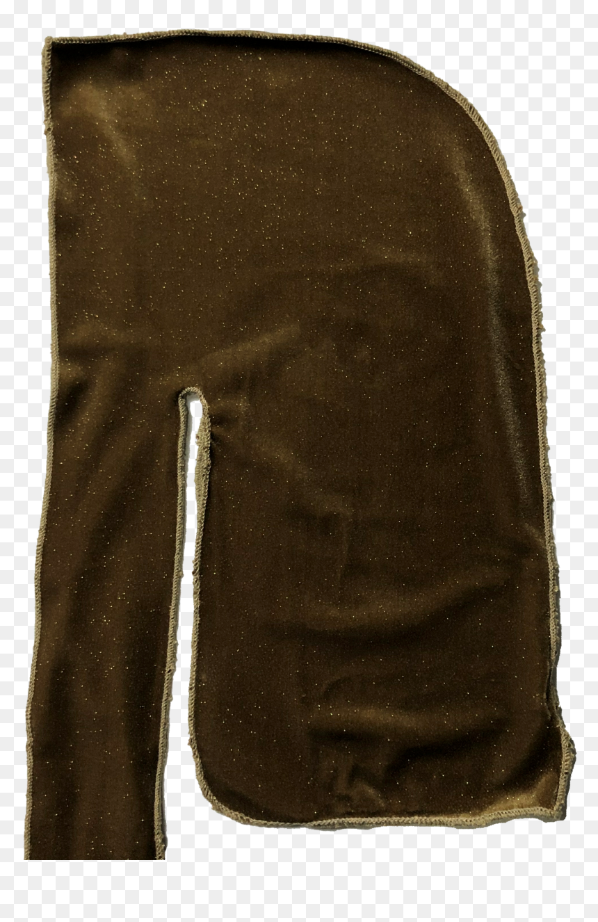 Brown Sparkle Velvet Durag - Leather, HD Png Download - durag png