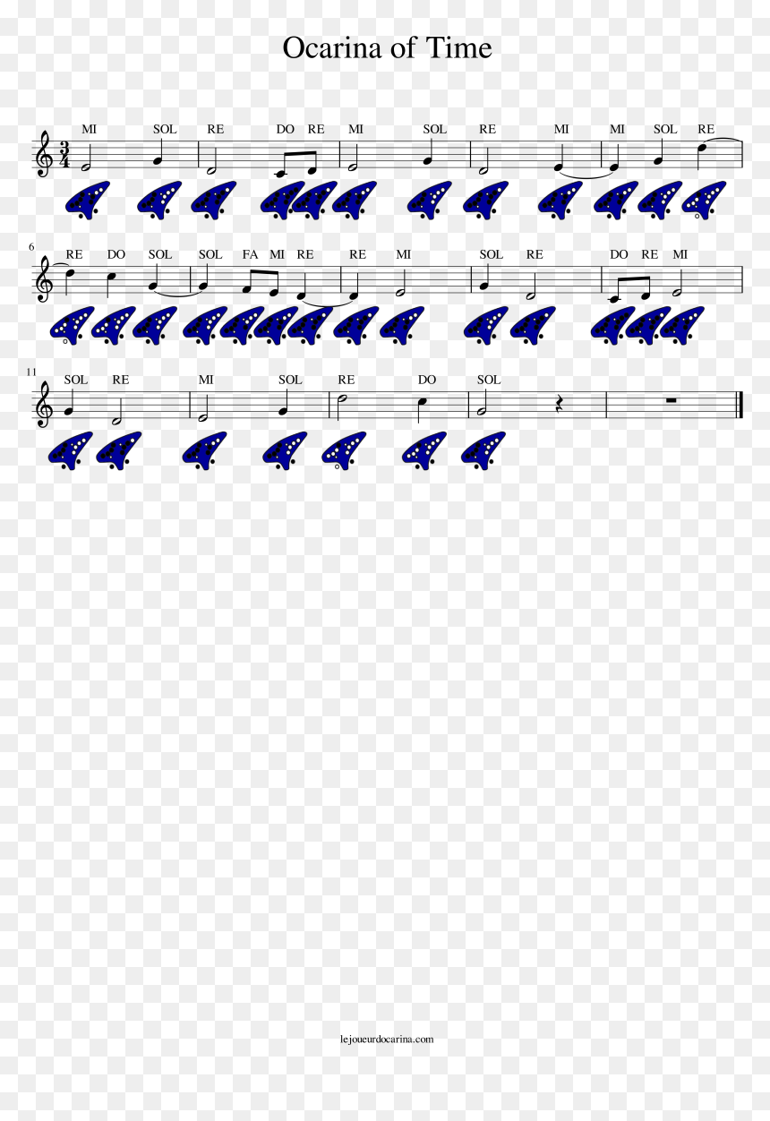 Partition Ocarina Of Time, HD Png Download - ocarina of time png