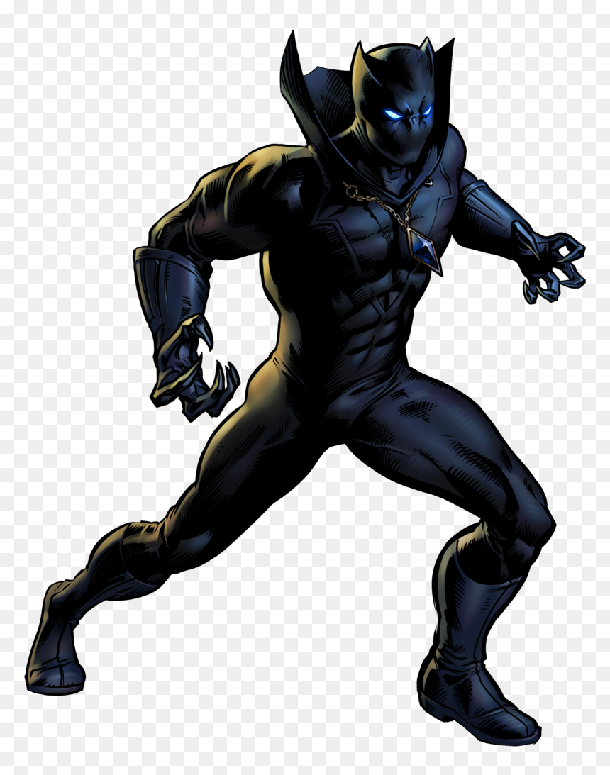 Superhero Panther Character Fictional Book Black Comic - Marvel Black Panther Superhero, HD Png Download - wolverine comic png