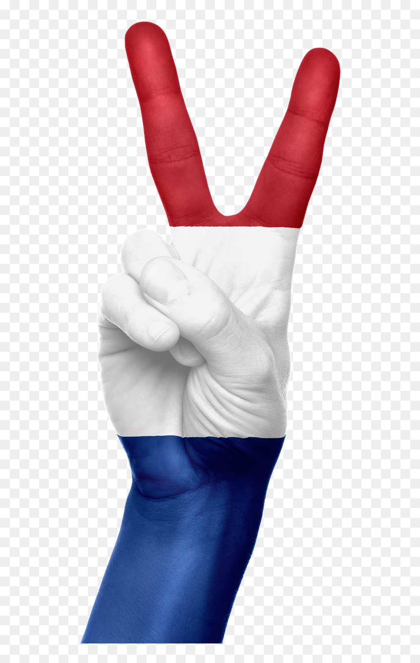 Netherlands Flag Hand, HD Png Download - netherlands flag png