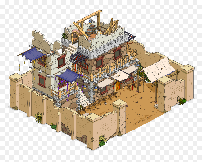 Bandit Fort Menu - Simpsons Tapped Out Bandit Fort, HD Png Download - fort png