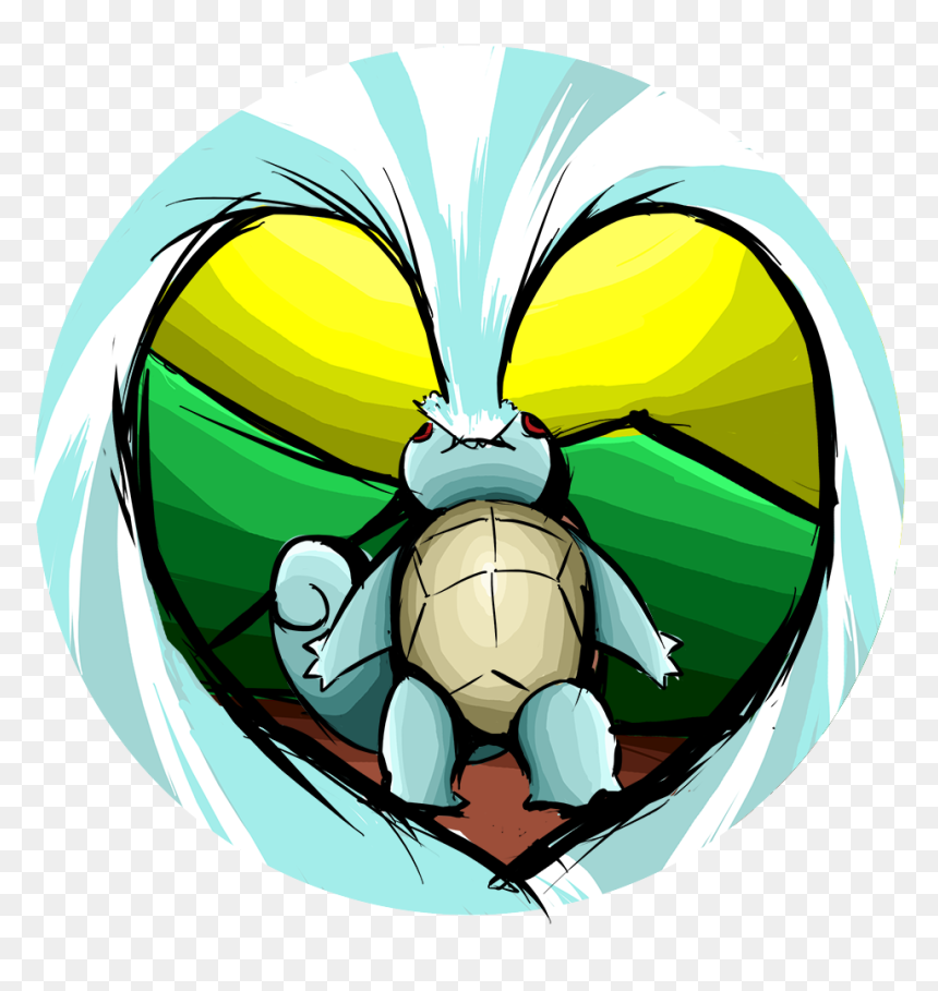 Releitura Personagem Squirtle Para Ser Utilizado Em - Cartoon, HD Png Download - molduras png para photoscape