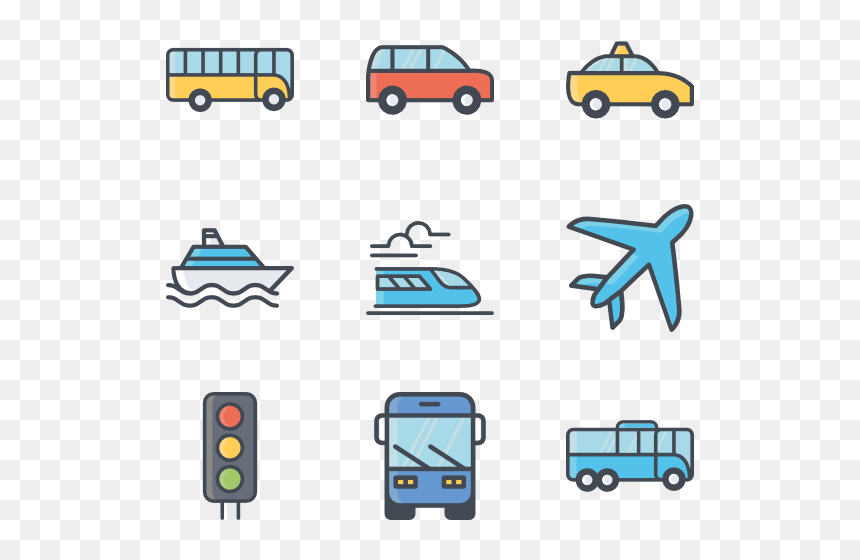 12 Cruise Icon Packs - Transportation Icon Vector Png, Transparent Png - transportation icon png