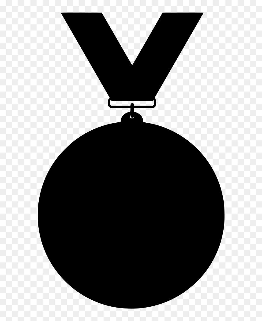 Silhouette Of A Medal, HD Png Download - cinta dorada png
