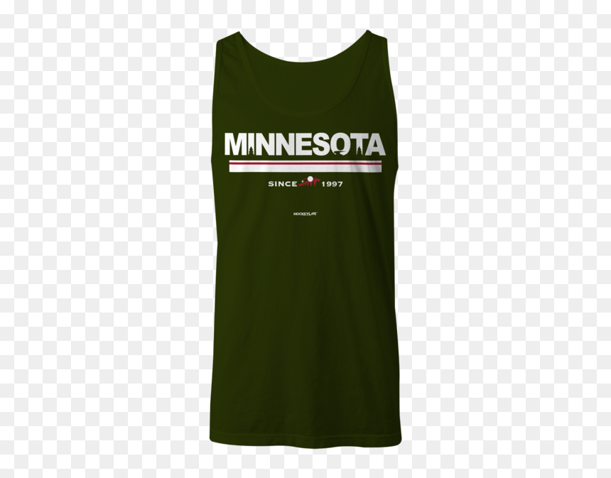 Minnesota Wild Jersey Stripes Tank Top - Active Tank, HD Png Download - minnesota wild logo png