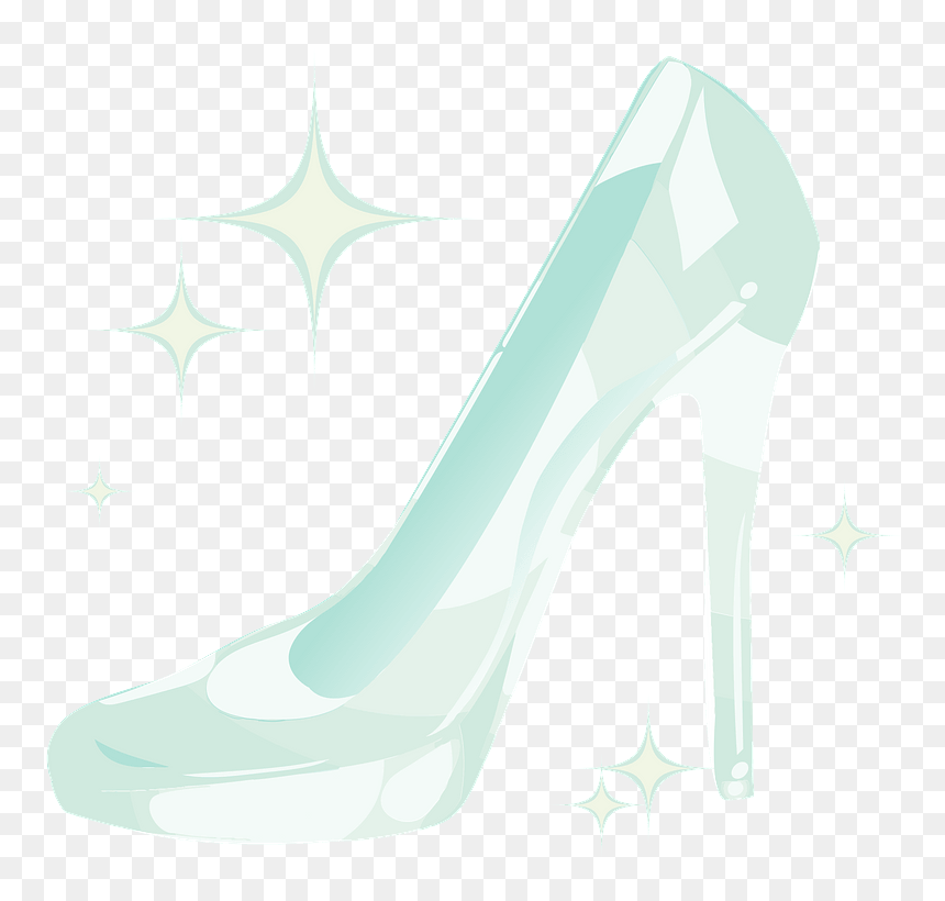 Glass Slipper Clipart - Basic Pump, HD Png Download - glass slipper png